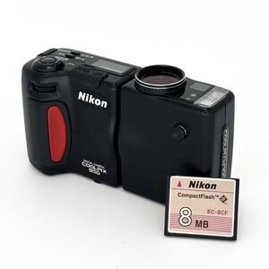 Vintage Nikon Coolpix 950 Digital Camera 2.1MP Swivel Body Tested Working W/ CF